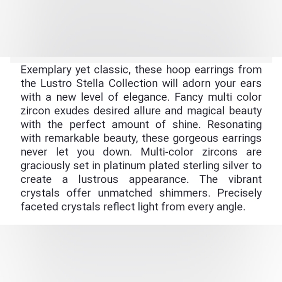 Multicolor MultiGem Hoop Earrings Platinum Silver - Picture 12 of 16